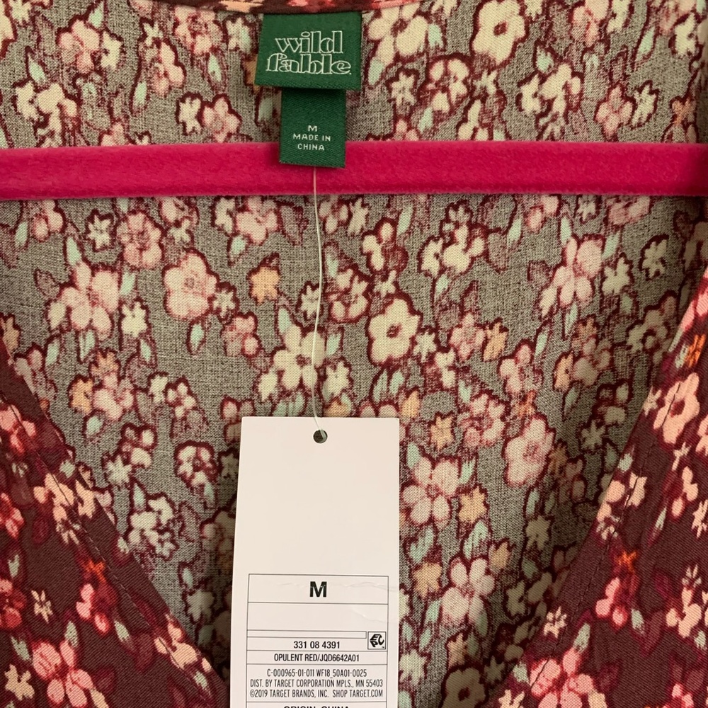 Wild Fable Floral Short Sleeve Tiered Dress - Picture 4 of 6